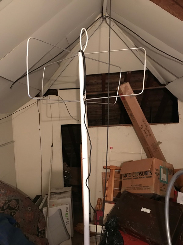 Aerial in attic
