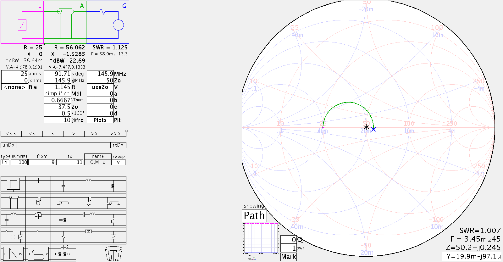 SimSmith Matching Line